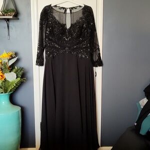 Black formal dress